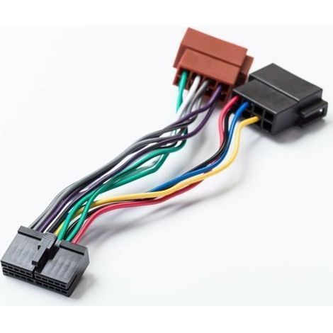 Kabel, ISO 20-poliger Autoradioadapter mit universellem DIN-Anschluss, für AEG, Audio Vox, JGC usw. [E333767629] (1/2)