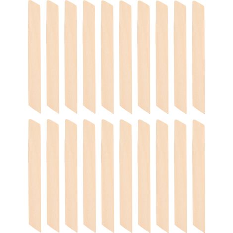 Lot de 20 spatules en bois quadrangulaires pour application d'épilation à la cire. (1/5)