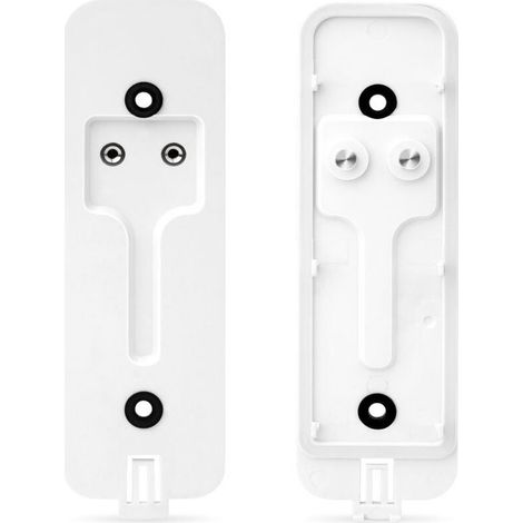 Panneau arrière de sonnette vidéo, plaque arrière de rechange Doorbell, Fond de sonnette de porte avec accessoires de montage, Support de sonnette vidéo/Blanc (1/5)