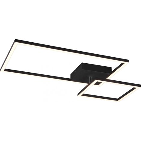 Luz de techo cuadrada ajustable Led Dimmer Pan Black Trio Lighting (1/5)