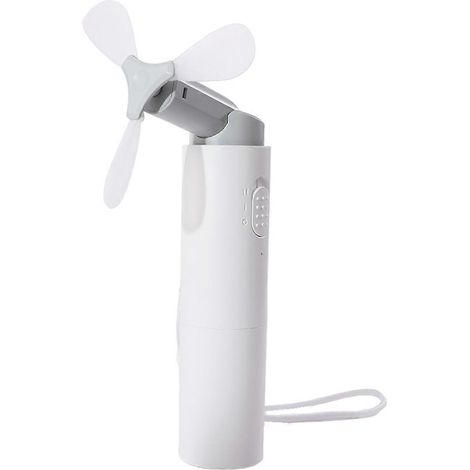 Handventilator, wiederaufladbar, 3000 mAh, USB-Akku, Weiß