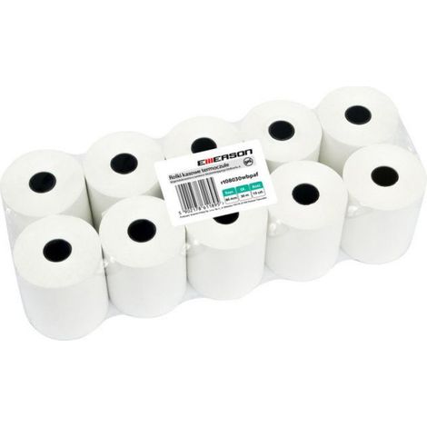 Rouleau Thermique - 80 mm x 30 m - Compatible Imprimantes Caisses Enregistreuses - Sans Bisphénol A - 55 g/m² - Lot de 10