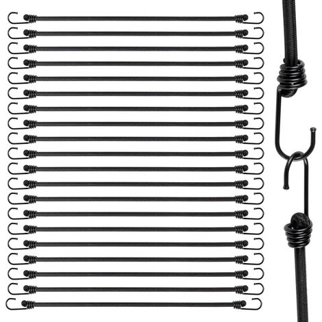 Spanngummis mit Haken 20 Stück, 60 cm, robust, für Gepäck & Fracht (1/5)
