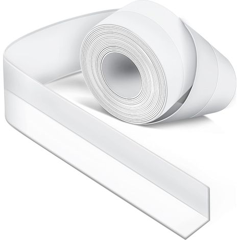 Sellador de silicona blanca para baño, sellador de bañera, cinta de sellado, antimoho e impermeable, cinta adhesiva suave, adecuada para cocina, inodoro y esquinas.