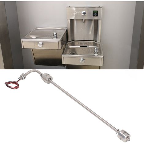 Schwimmerschalter, Wasserstandsregelung aus Edelstahl, Wasser-/Ölstandsanzeige, seitlicher Zweipunkt-Füllstandssensor aus Edelstahl, AC/DC 0–110 V, L = 400 mm (1/5)