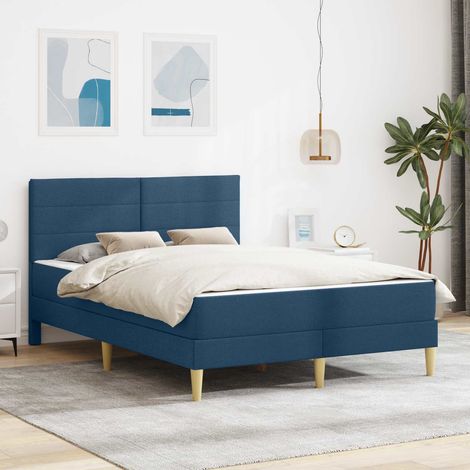Bettrahmen Blau 140 x 190 cm Polyester