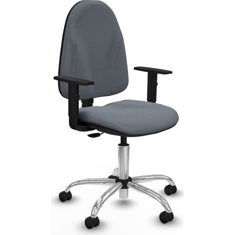 Algarra CP bali gris brazos 1D base cromada ruedas engomadas 50mm