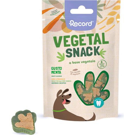 Vegetal Snack auf pflanzlicher Basis mit Minzgeschmack für Hunde 12 Packungen à 75 g.