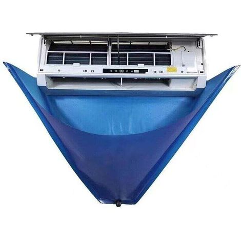 Lavage pour Climatiseur - Outil Nettoyage du Climatiseur - Kit Couverture Nettoyage Climatiseur Mural - Sac Nettoyage Étanche Climatisation Divisé avec Sortie Vidange (1/3)