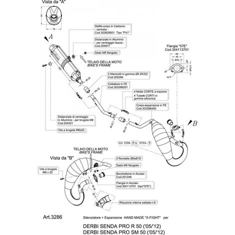 Pot d échappement Leovince X-Fight pour moto Derbi 50 Senda DRD