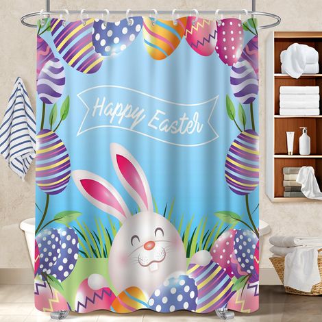 Rideau polyester pour douche 180x180 imperméable séparation douche pour dans une salle de bain design (1/5)