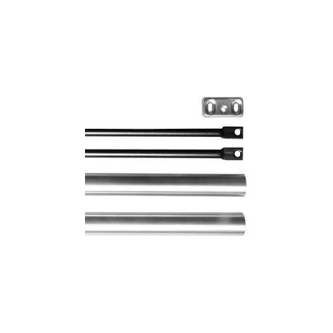 Jeu de tringles et capots pour porte 2400 m + Obturateur ISEO - Gris - 94100207 (1/2)