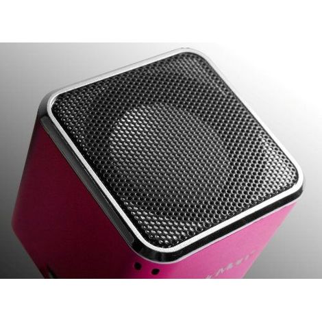 MUSICMAN BT-X2 Mini Bluetooth-Lautsprecher mit kabelloser Audioübertragung Rosa