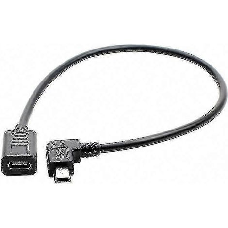 Adaptateur USB-C vers Mini USB 2.0, câble 27cm, transfert haute vitesse 480Mbps, compatible GoPro Hero et autres appareils. (1/3)