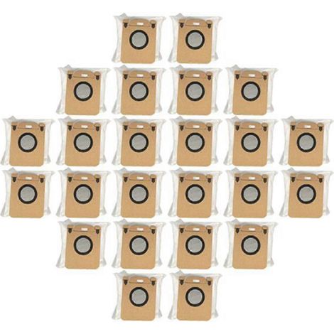 24 Staubsaugerbeutel und Ersatzteile für den Bot D10 Plus RLS3D Staubsauger
