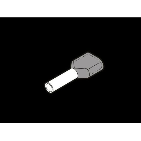 Tubetti Terminali Pk Sezione 2X4mm² 12mm (100Pz)