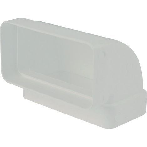 GOMITO 90° RETTANGOLARE VERT. 55X110MM BIANCO PER (1/4)
