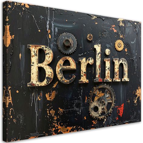 Impresión de Imagen, Cartel de Berlín tipografía, 90x60 (1/5)