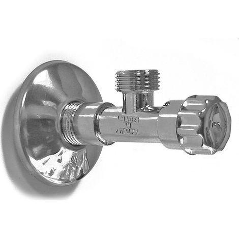 Robinet arrêt sous évier/ lavabo , en laiton 1/2 x 1/2 (1/2)