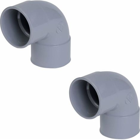 2x coude PVC 87°30 femelle femelle diamètre 32mm PVC raccord connecteur tube tuyau plomberie