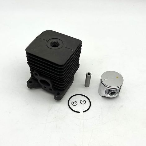 Homelite S25 cylinder, 33.5 mm bore, compatible with the piston-cylinder assembly of the Homelite S25 chainsaw. (1/5)