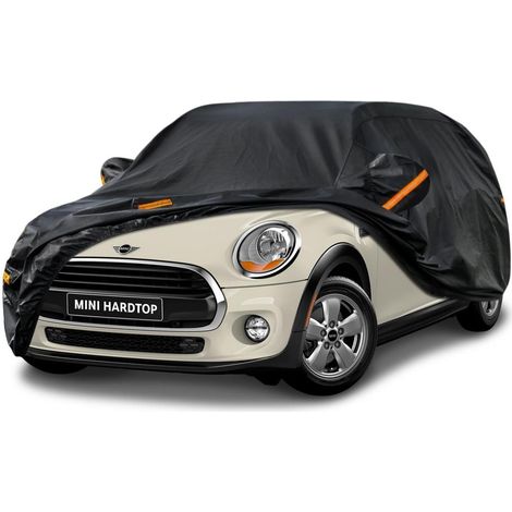 Autoplane Wasserdicht für Mini Cooper 3-Türer (2014-2025) 7-Schichten Vollgarage Staubschutz Schwarz (1/5)