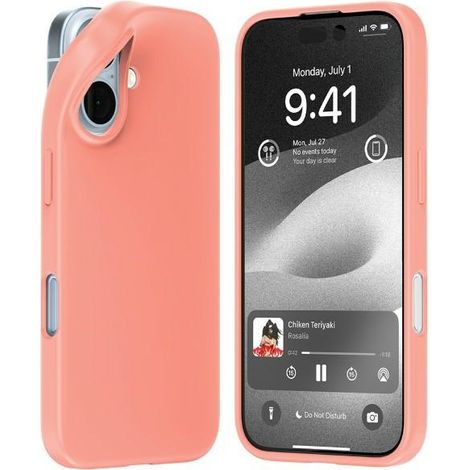 Funda Mercury Soft para iPhone 16 de 6,1 pulgadas, rosa/rosa
