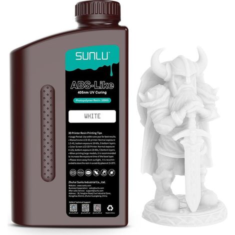 SUNLU ABS-Like 3D Printer Rapid Resin SUNLU ABS-Like 3D Printer Rapid Resin White 1000g
