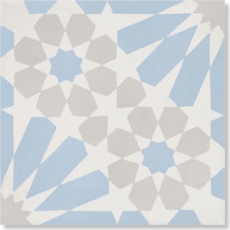Carreau de ciment véritable Prunet 20x20x1,6 cm (à l'unité) - RO'MA NATURE
