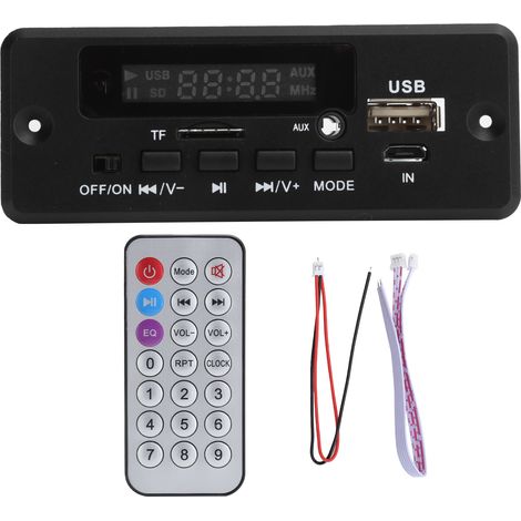 Carte de décodage TF02CAV 12V5V Module de décodage WAV universel Carte de décodeur d'amplificateur MP3 FM (1/4)
