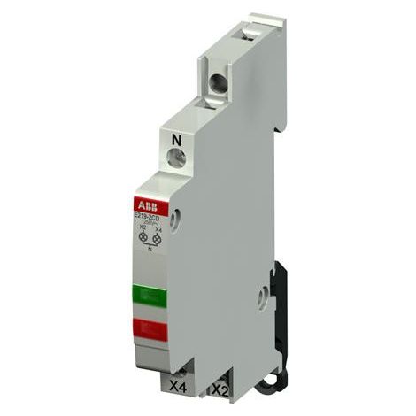 Voyant lumineux 1/2 Mod Vert-Rouge 115-230V AC E219-2Cd 2CCA703910R0001 ABB 703910