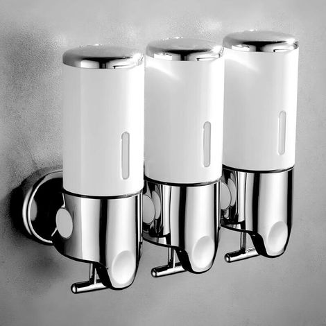Wandseifenspender, 1500 ml – aus ABS und Edelstahl – geeignet für Badezimmer und Küchen. (1/5)