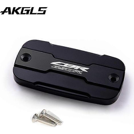 Bouchon de réservoir de liquide de frein avant et protection de l'orifice de remplissage pour moto Honda CB650R CBR650R (noir) (1/5)