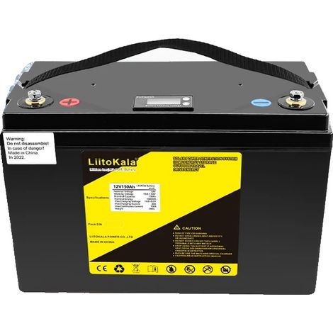 Pack de batteries LiFePO4, tension nominale de 12V, longue durée de vie de cycle (1/2)