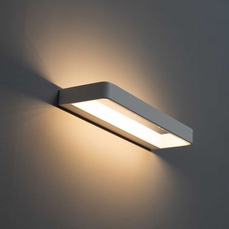 Applique murale LED 12W aluminium 38cm lumière indirecte design moderne intérieur (1/5)