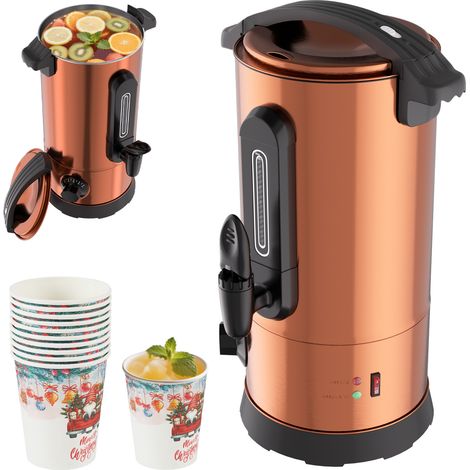 Jiubiaz dispensador de bebidas calientes 8 L – termostato regulable, indicador de nivel, protección contra sobrecalentamiento (1/5)