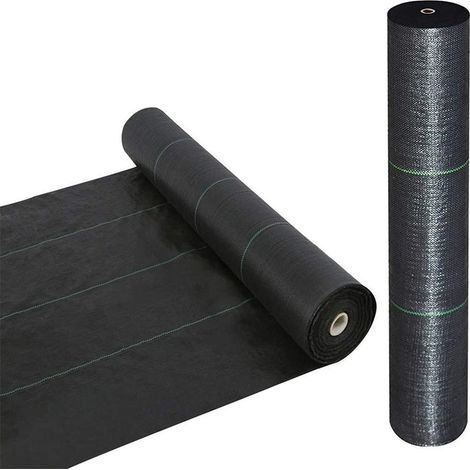 Barrière contre les mauvaises herbes, tissu de paysage, couverture de sol robuste, tissu anti-mauvaises herbes, couverture d'allée Durable, tapis d'extérieur contre les mauvaises herbes (1/5)