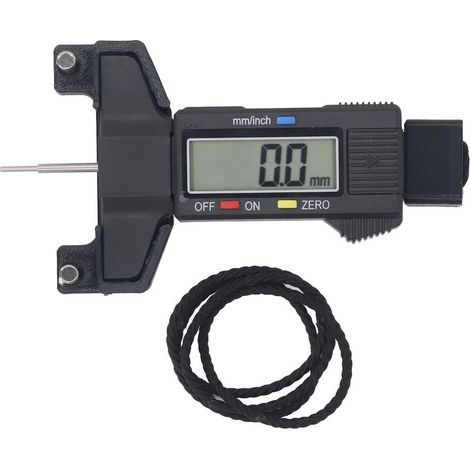 Walfront Jauge de Tension de Courroie de Distribution, Plage de Mesure 0-25, 4 Mm Tête de Sonde en Métal Matériau ABS Conception Légère pour Imprimante 3D Écran LCD Batterie Incluse avec (1/5)