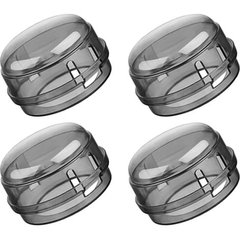 XEPHO 4 Pièces Couvercle de Bouton de Cuisinière à Gaz, PVC à Clip (1/5)