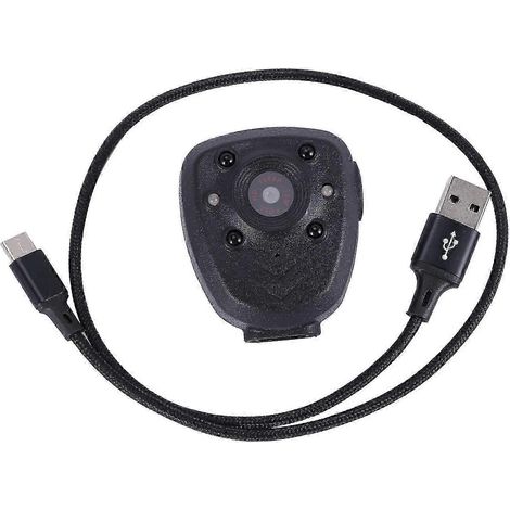 Caméra corporelle de police HD 1080p à porter au revers, avec enregistreur vidéo numérique (DVR), vision nocturne infrarouge, LED, enregistrement de 4 heures, mini enregistreur DV numérique, fonction (1/4)
