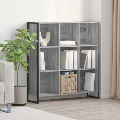 Bücherregal Graues Sonoma 99,5 x 30 x 108,5 cm Holzwerkstoff
