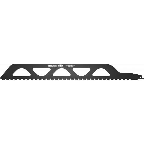 Högert Technik - Hoja de sierra sable - Hoja para sierra sable 455 mm, para bloques de hormigón aireado - para cortar ladrillos, hormigón celular, suporex, placas de cemento