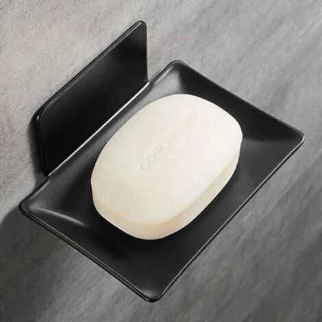 Portasapone autoadesivo per doccia, non richiede foratura, portasapone da parete in acciaio inox, portasapone da parete con scarico e adesivo magico per bagno, doccia, hotel, cucina - Crezuo
