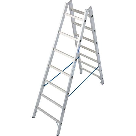 Krause Aluminium-Doppelleiter STABILO 3,30 m Doppelstufenleiter (1/3)