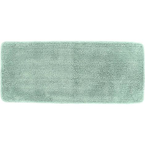 Tappeto in microfibra doppio lavabo 50x120 cm sotto lattice - verde mandorla - Tendance