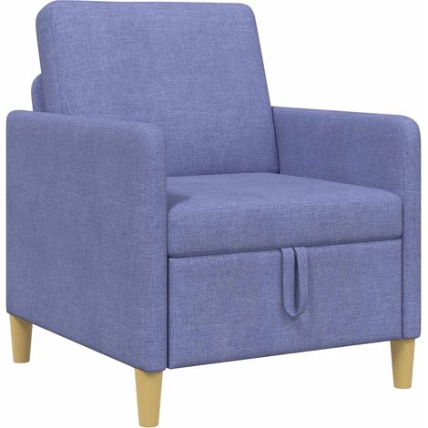 Sofá con almacenamiento Azul jeans 72 x 78 x 87 cm Poliéster vidaXL