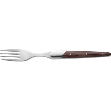 Fourchette à steak manche bois de rose 22,5 cm CARLOS - Was Germany