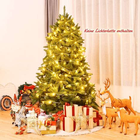 180 cm hoher künstlicher Weihnachtsbaum mit PVC-Nadeln, Grün