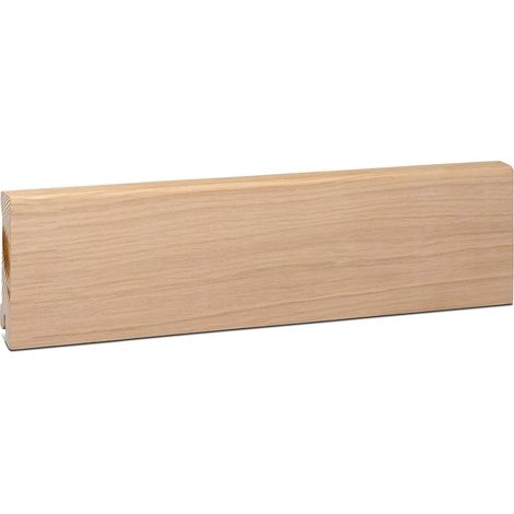 KGM Sockelleiste Eiche Furnier unbehandelt 16x80mm Modern Profil