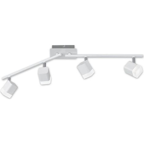 Spot Plafonnier 4 Led Orientable Roubaix Blanc Trio Lighting (1/4)